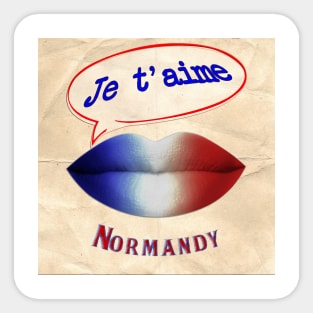 FRENCH KISS JETAIME NORMANDY Sticker